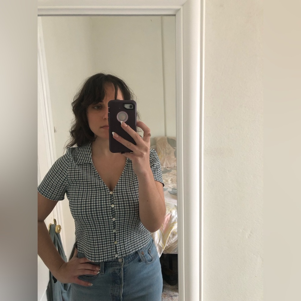 Madewell NWT button down short sleeved shirt
